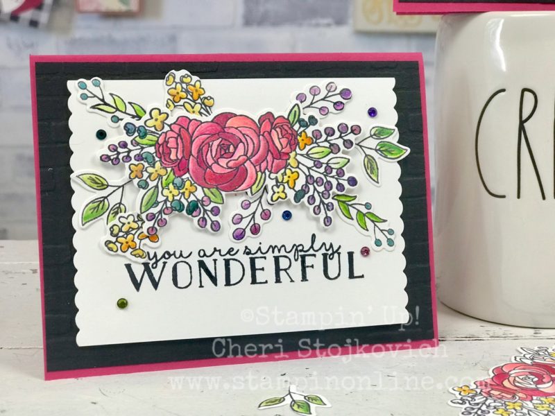 Faux Stained Glass Technique with Stampin’ Up! Bloom and Grow
