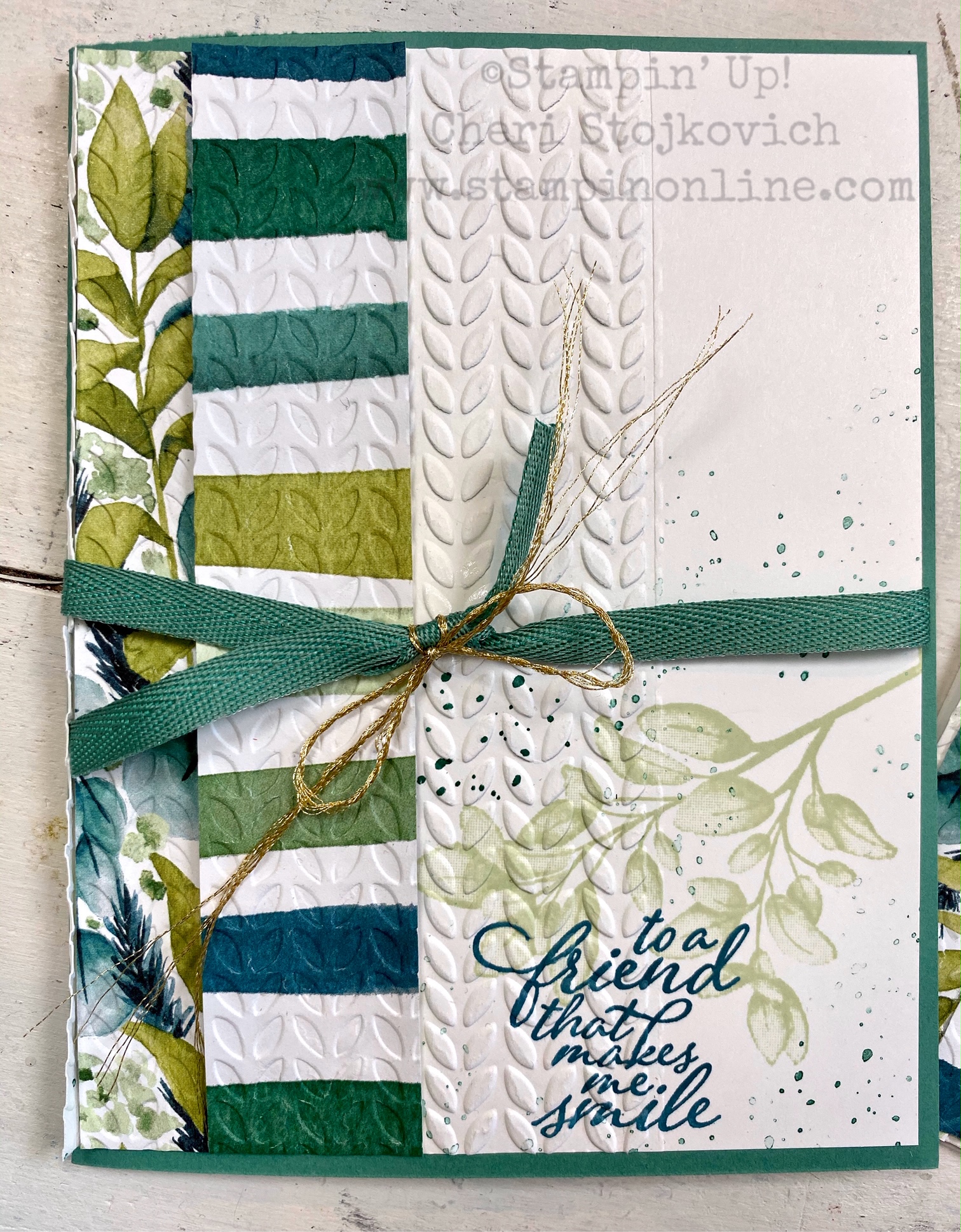 Forever Greenery Suite Mini Embossing Folders Video Tutorial
