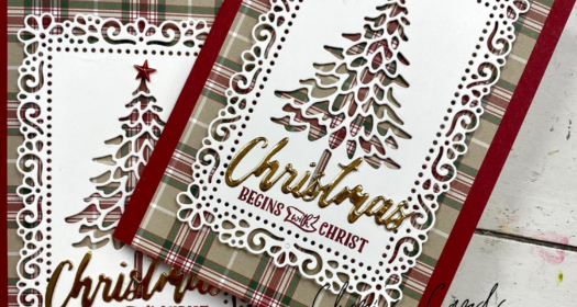 Pine Woods Dies and Plaid Tidings from Stampin' Up!