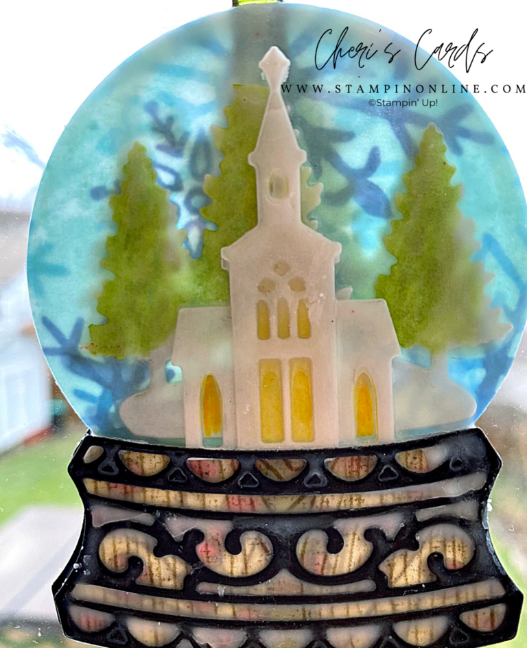 Vintage Style Wax Ornament Tutorial With Stampin’ Up! Snowglobe