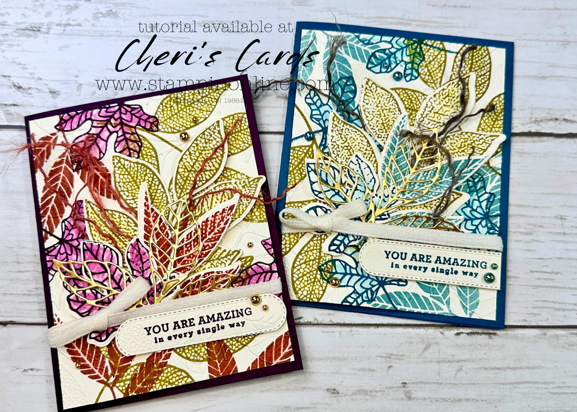 Changing Leaves {For Any Season!} Stampin Up Online Exclusives | Cheri ...